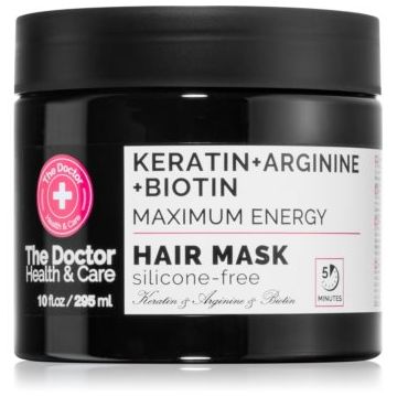 The Doctor Keratin + Arginine + Biotin Maximum Energy masca cu keratina pentru păr