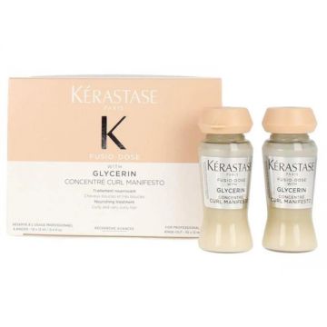 Tratament Concentrat pentru Parul Cret - Kerastase Fusio-Dose With Glycerin Concentre Curl Manifesto, 10 x 12 ml