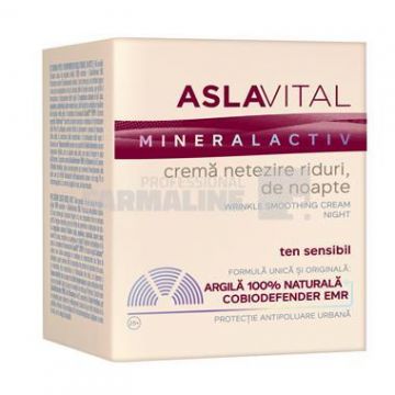 Aslavital Mineralactiv  Crema netezire riduri de noapte 50 ml