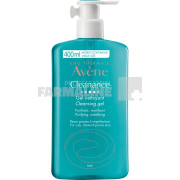 Avene Cleanance Gel de curatare ten gras 400 ml