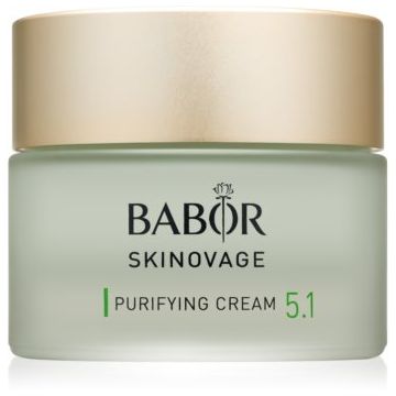BABOR Skinovage Purifying Cream crema ce ofera luminozitate si hidratare pentru pielea problematica