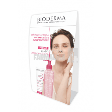 Bioderma Sensibio Pachet Defensive Legere crema 40 ml + Sensibio Gel spumant 200 ml