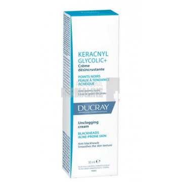Ducray Keracnyl Glycolic+ Crema dezincrustanta 30 ml
