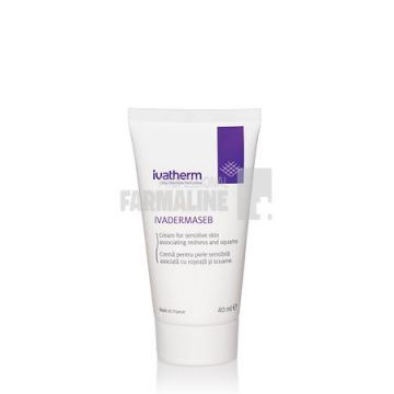Ivadermaseb Crema piele sensibila anti-roseata si scuame 40 ml