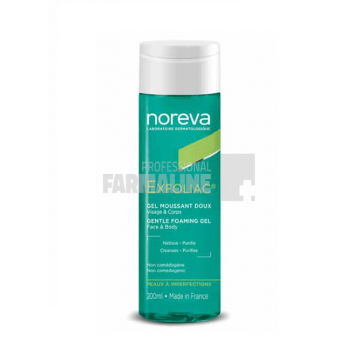 Noreva Exfoliac Gel spumant bland pentru fata si corp 200 ml