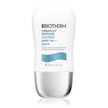 Biotherm Sun Care Urban UV Defénse Protective Hydrating Fluid SPF50+ crema de fata hidratanta cu SPF