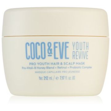 Coco & Eve Youth Revive Pro Youth Hair & Scalp Mask mască revitalizantă pentru păr, cu efect anti-îmbătrânire