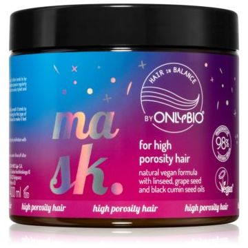 OnlyBio Hair in Balance mască nutritivă pentru păr foarte uscat