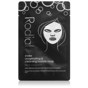Rodial Snake Oxyganating & cleansing bubble mask mască activă și detoxifiantă cu carbon activ