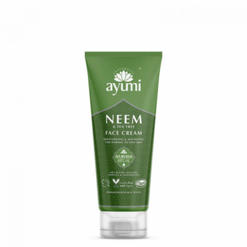 Crema de fata cu Neem & Tea Tree, Ayumi, 100 ml Crema de fata cu Neem & Tea Tree, Ayumi, 100 ml