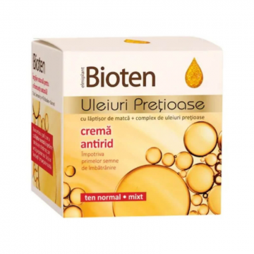 Crema Hidratanta Antirid cu Uleiuri Pretioase, Ten Normal si Mixt, 50 ml Crema Hidratanta Antirid cu Uleiuri Pretioase, Ten Normal si Mixt, 50 ml