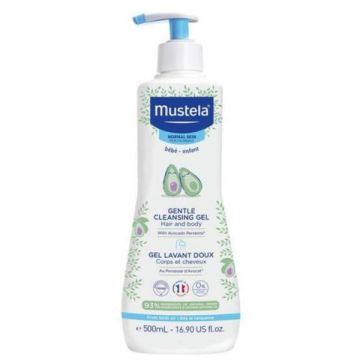 Gel de curatare delicat pentru par si corp Mustela, pentru piele normala, 500 ml Gel de curatare delicat pentru par si corp Mustela, pentru piele normala, 500 ml