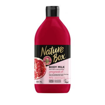 Lapte de Corp NATURE BOX Pomegranate Oil, 385 ml, Ulei Presat la Rece din Rodie