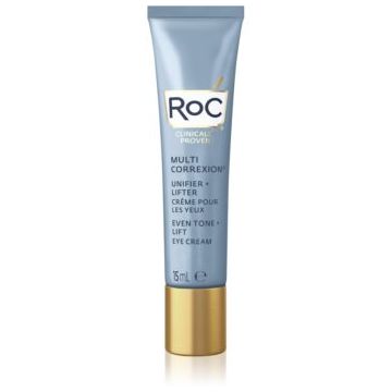 RoC Multi Correxion Even Tone + Lift cremă de ochi cu efect de netezire și de iluminare impotriva ridurilor si cearcanelor