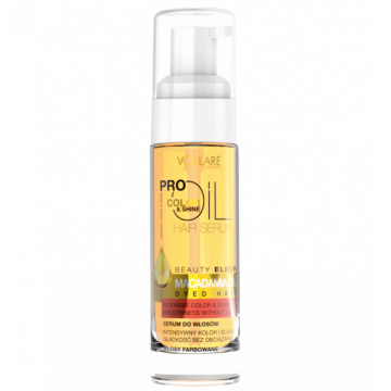 Ulei de par Vollare Pro Color & Shine, Macadamia Oil, 30 ml Ulei de par Vollare Pro Color & Shine, Macadamia Oil, 30 ml