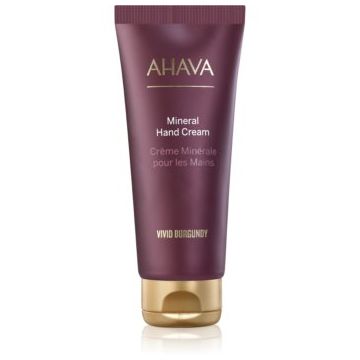 AHAVA Vivid Burgundy crema de maini hidratanta cu minerale din Marea Moartă