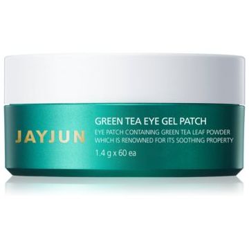 Jayjun Eye Gel Patch Green Tea masca hidrogel pentru ochi pentru luminozitate si hidratare