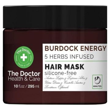 Masca Anticadere The Doctor Health & Care - Burdock Energy 5 Herbs Infused, 295 ml Masca Anticadere The Doctor Health & Care - Burdock Energy 5 Herbs Infused, 295 ml