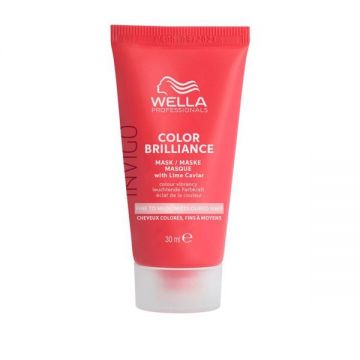 Masca pentru Par Vopsit Fir Subtire/Normal - Wella Professionals Invigo Color Brilliance Fine/Normal Mini Mask, varianta 2023, 30 ml Masca pentru Par Vopsit Fir Subtire/Normal - Wella Professionals Invigo Color Brilliance Fine/Normal Mini Mask, varianta 2023, 30 ml