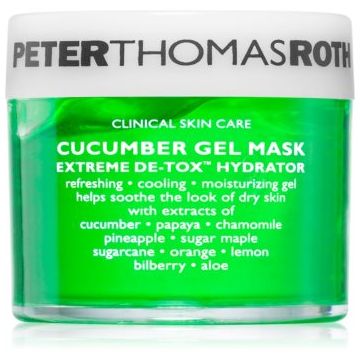 Peter Thomas Roth Cucumber De-Tox Gel Mask Masca gel hidratanta pentru fata si zona ochilor
