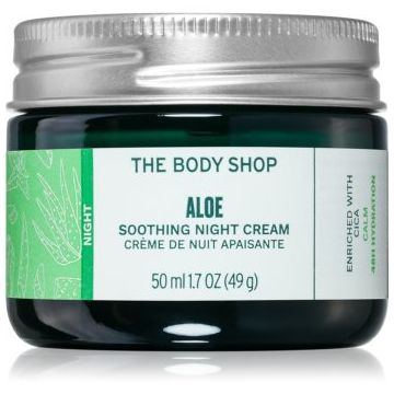 The Body Shop Aloe Soothing Night Cream crema de noapte cu efect calmant pentru piele sensibilă
