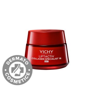 Crema antirid de zi pentru toate tipurile de ten Liftactiv Collagen Specialist 16, 50ml, Vichy