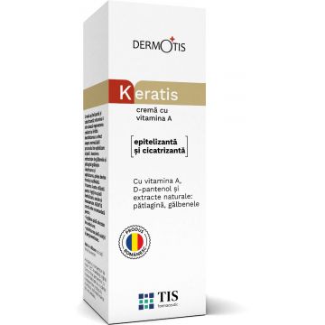Crema cu vitamina A DermoTIS KeraTIS, 20ml, Tis Farmaceutic