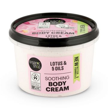 Crema de corp Indian Lotus, 250ml, Organic Shop