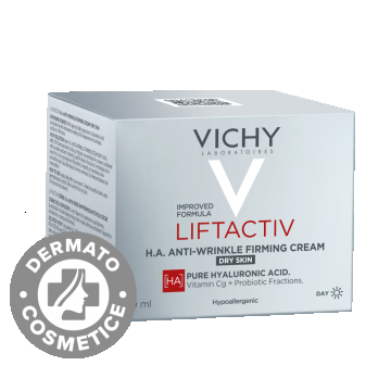 Crema de fata antirid pentru ten uscat Liftactiv H.A., 50ml, Vichy