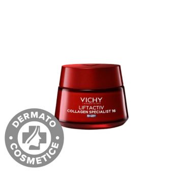 Crema de noapte antirid cu efect de reumplere Liftactiv Collagen Specialist 16, 50ml, Vichy