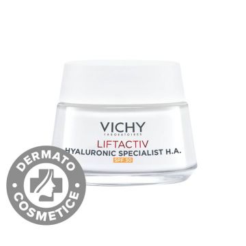 Crema de zi lifting si fermitate SPF 30 pentru toate tipurile de ten Liftactiv H.A., 50ml, Vichy