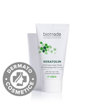 Crema pentru maini cu 5% uree Keratolin Hands, 50ml, Biotrade