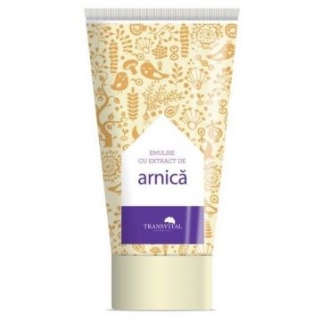 Emulsie cu extract de arnica, 150 ml, Transvital