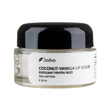 Exfoliant pentru buze Coconut-Vanilla, 30ml, Sabio Exfoliant pentru buze Coconut-Vanilla, 30ml, Sabio