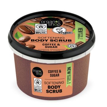 Scrub de corp cu Brazilian Coffee, 250ml, Organic Shop