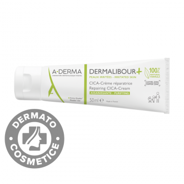 Crema reparatoare pentru piele iritata Dermalibour + Cica, 50ml,  A-Derma