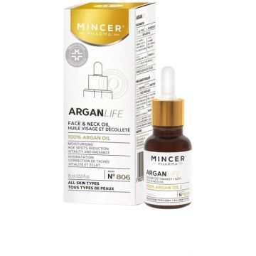 Ulei pentru fata si gat Arganlife, 15ml, Mincer Pharma