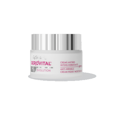 Cremă Antirid Intens Hidratantă Cu Spf 10  Hidratare Durabilă și Protecție Uv Zilnică, Gerovital H3 Evolution, 50 Ml