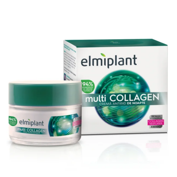 Crema antirid de noapte multiCollagen, 50ml, Elmiplant