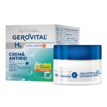 Crema antirid de zi H3 Hyaluron C, 50 ml, Gerovital
