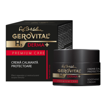 Crema calmanta protectoare H3 Derma+ Premium Care, 50 ml, Gerovital