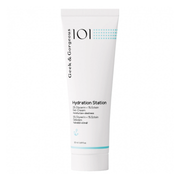 Crema hidratanta 6 % Glicerina + Ectoina Hydration Station, 50 ml, Geek & Gorgeous