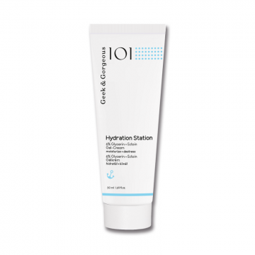 Crema hidratanta 6 % Glicerina + Ectoina Hydration Station, 50 ml, Geek & Gorgeous