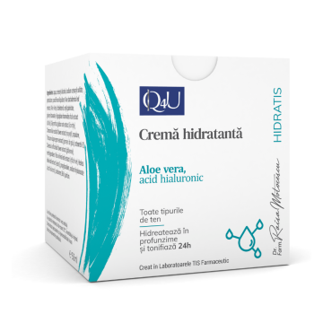 Crema hidratanta cu Aloe Vera Hidratis Q4U, 50 ml, Tis Farmaceutic