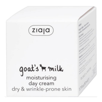 Crema hidratanta de zi cu lapte de capra, 50 ml, Ziaja