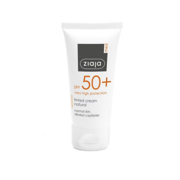Crema nuantatoare fotoprotectoare SPF50 pentru ten normal Med, 50ml, Ziaja