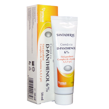 Crema Panthenol Forte 6% Santaderm, 50 ml, Viva Pharma