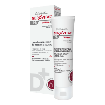 Crema pentru piele cu roseata si scuame H3 Derma+, 50 ml, Gerovital