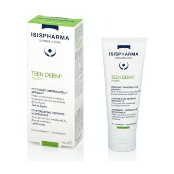 Crema pentru pielea predispusa la acnee, Teen Derm Hydra 40ml, IsisPharma