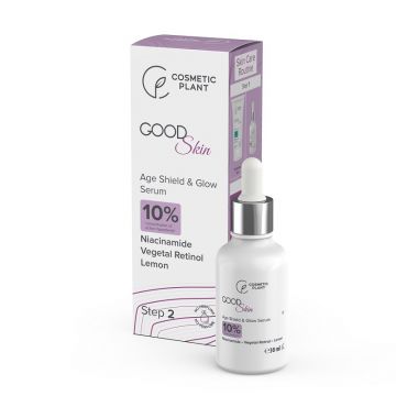 Ser antirid cu niacinamida retinol si extract de lamaie, 30ml, Cosmetic Plant Ser antirid cu niacinamida retinol si extract de lamaie, 30ml, Cosmetic Plant